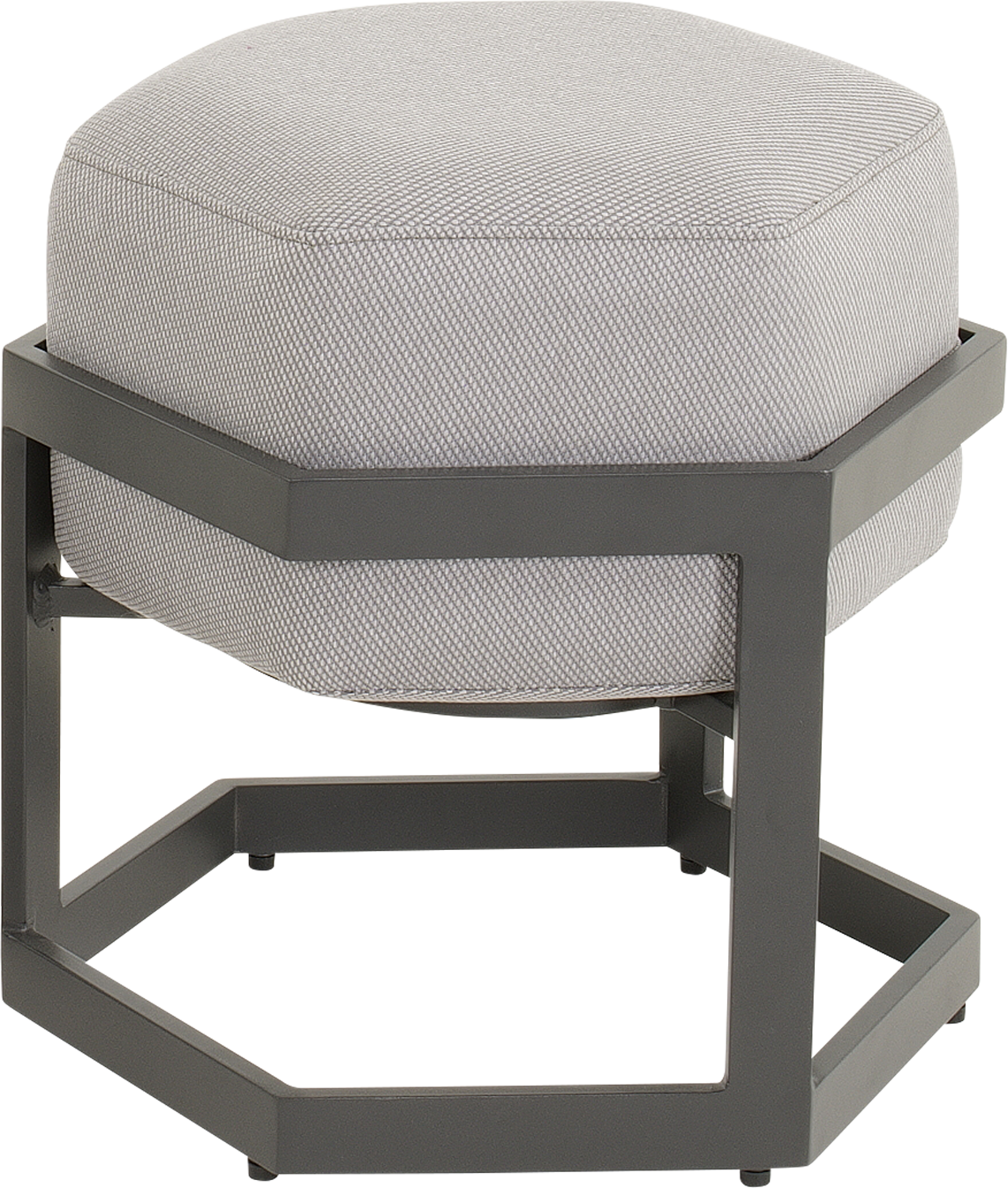Hocker Esagono 48x41,5x47,5cm antraciet