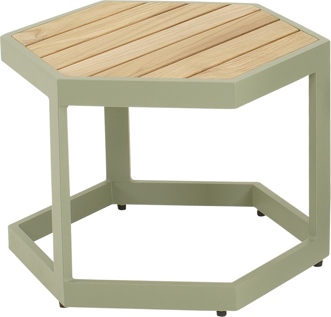 Bijzettafeltje Esagono 48x41,5x34cm zachtgroen