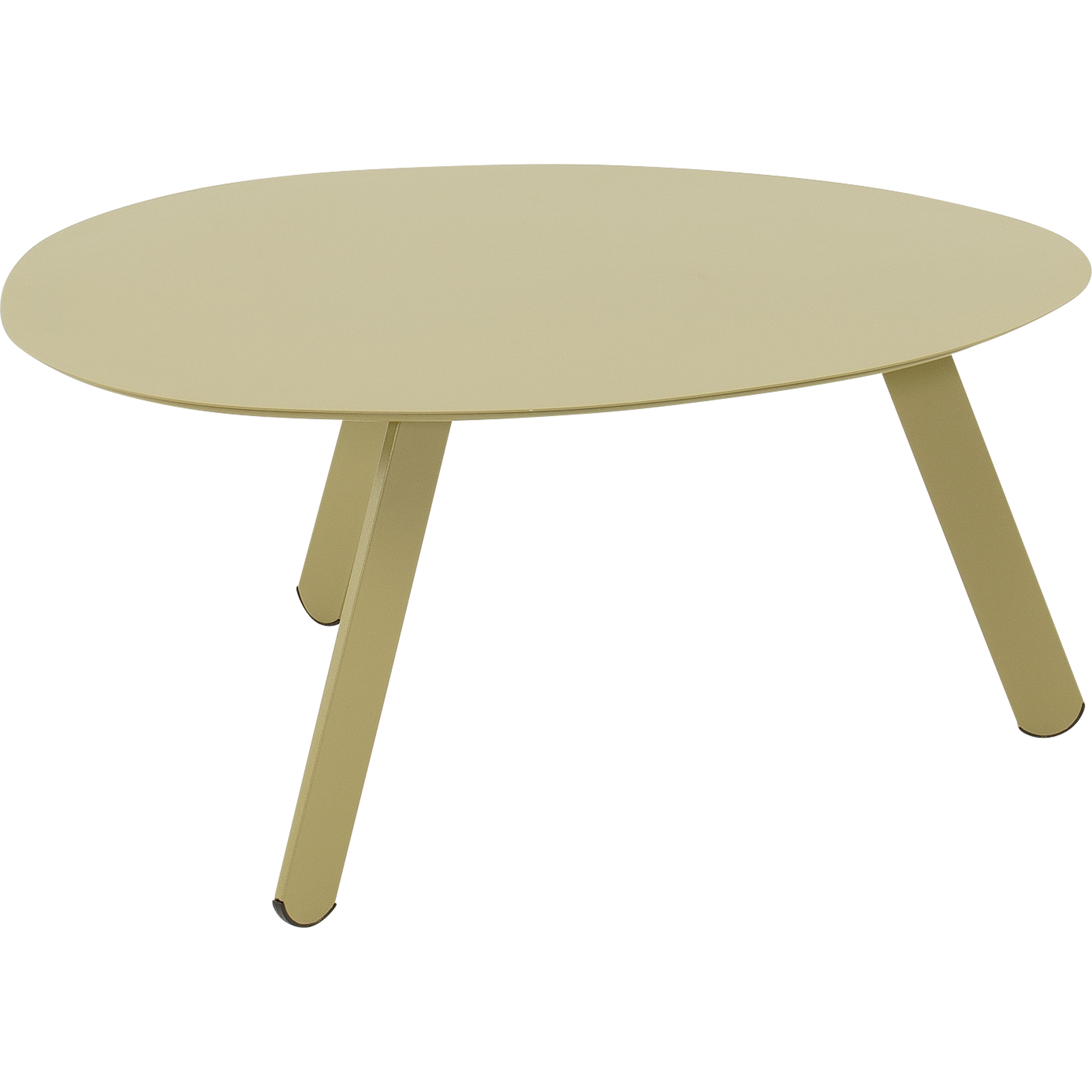 Bijzettafeltje Tiki groen/beige 74x60x35,5cm