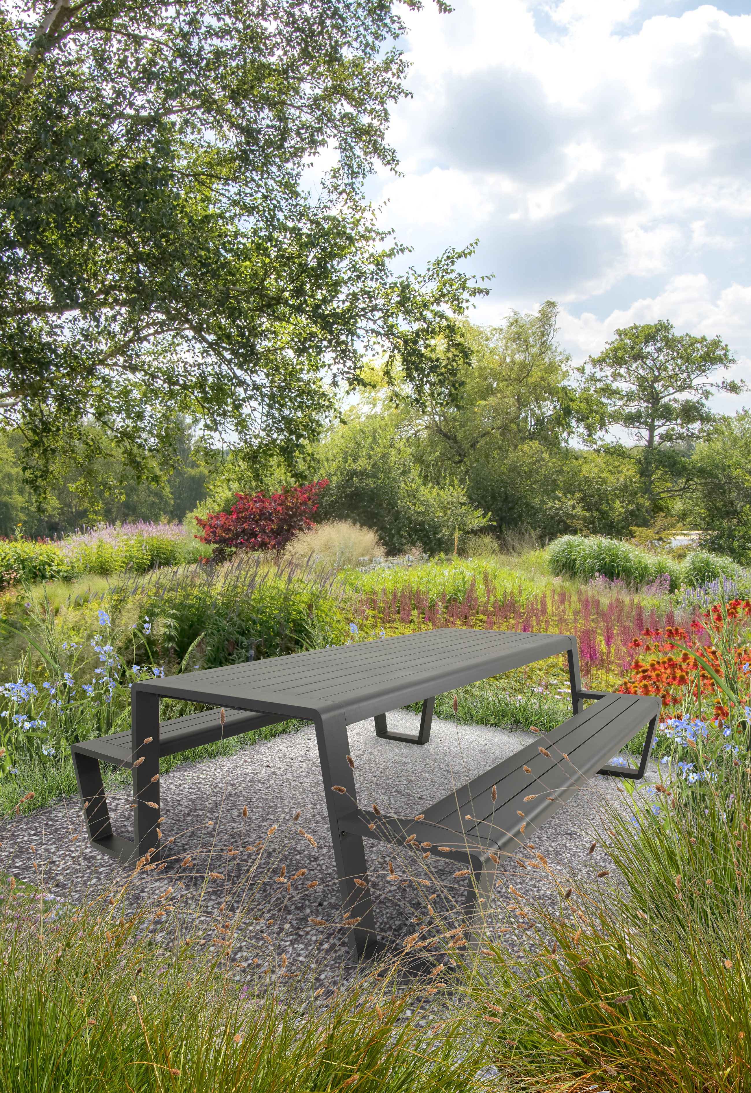 Picknickset Estilo antraciet 220cm