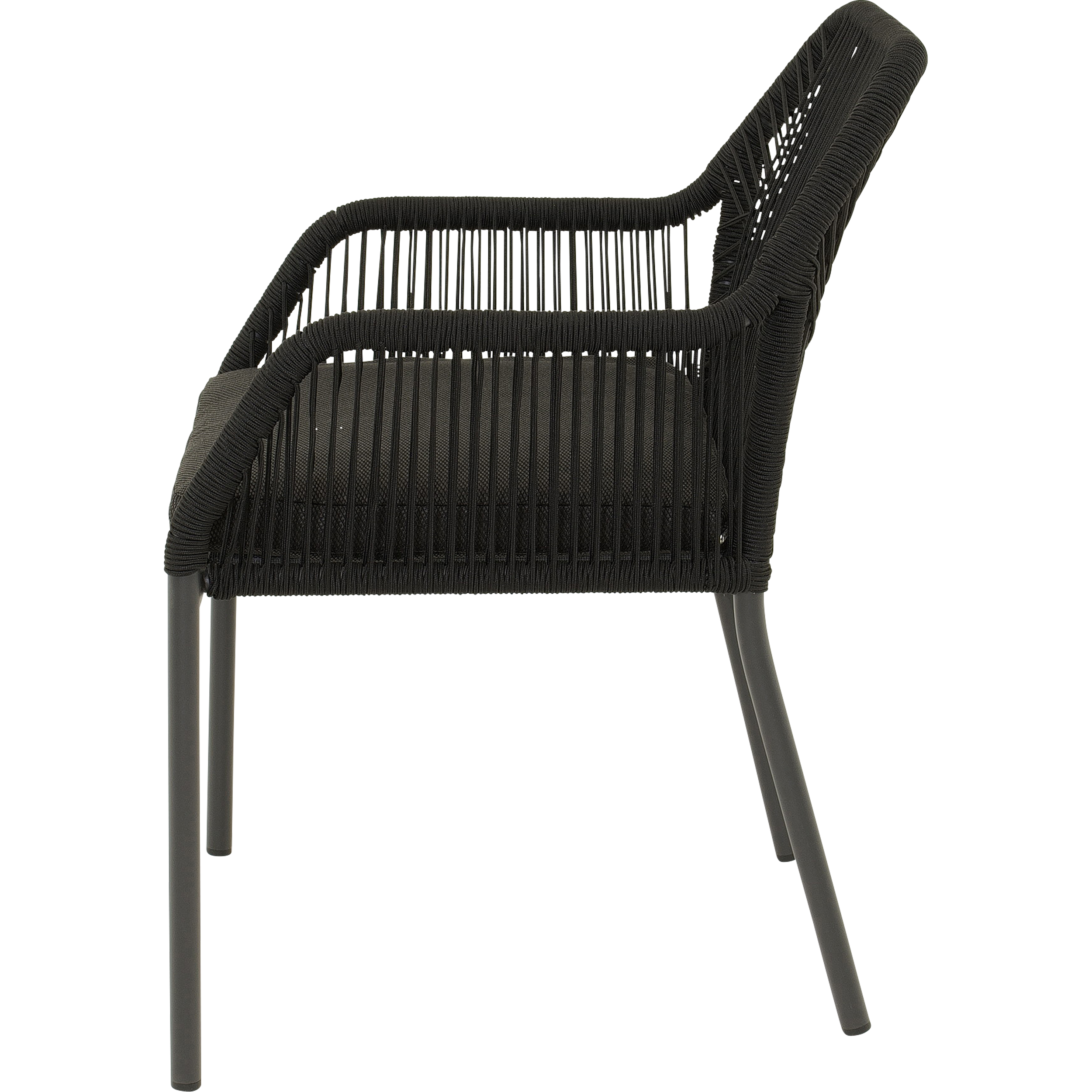 Stapelstoel Akita zwart