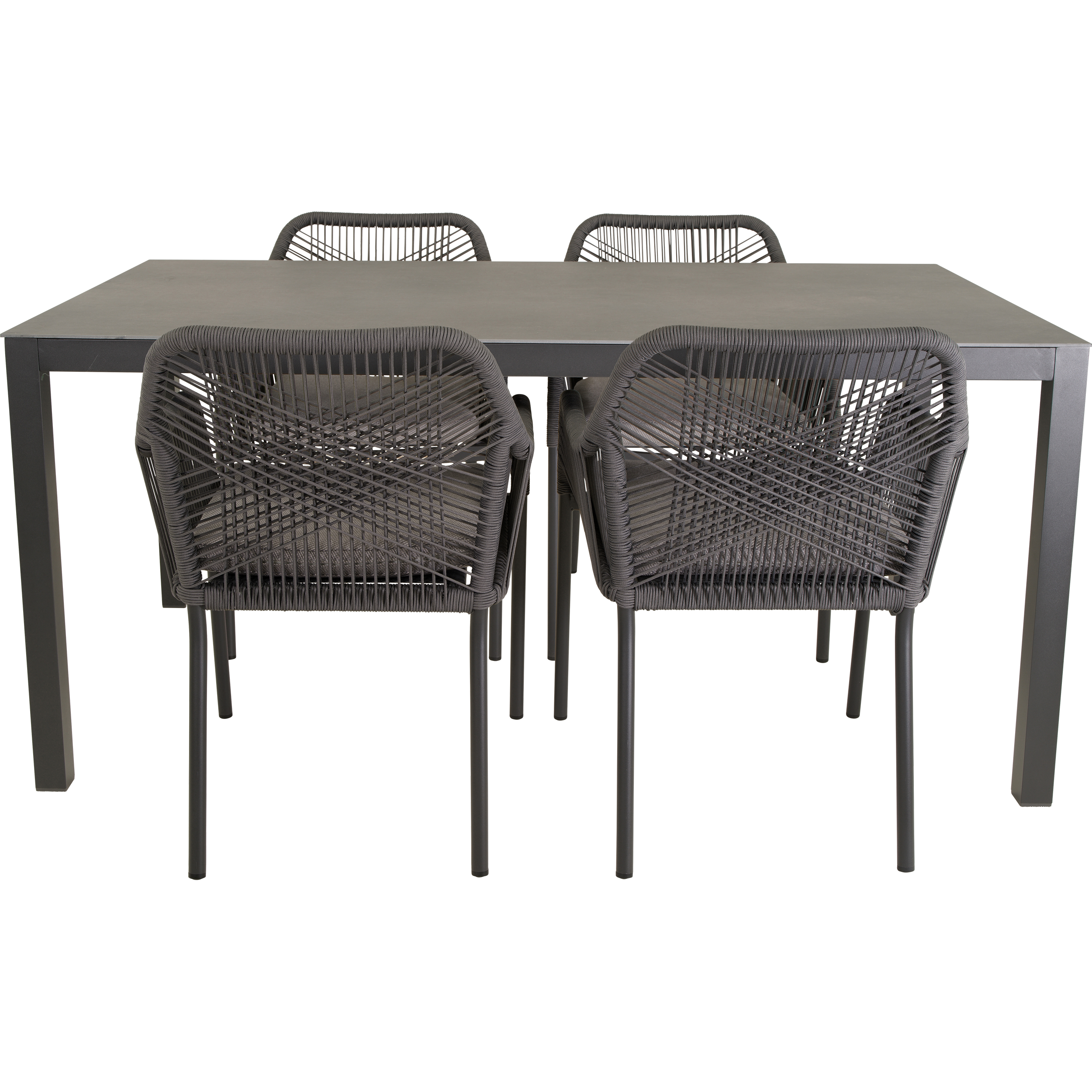 Stapelstoel Akita grijs