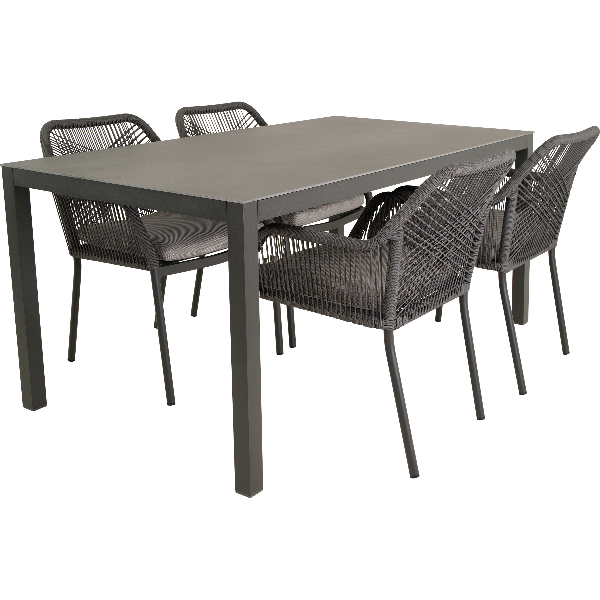 Stapelstoel Akita grijs