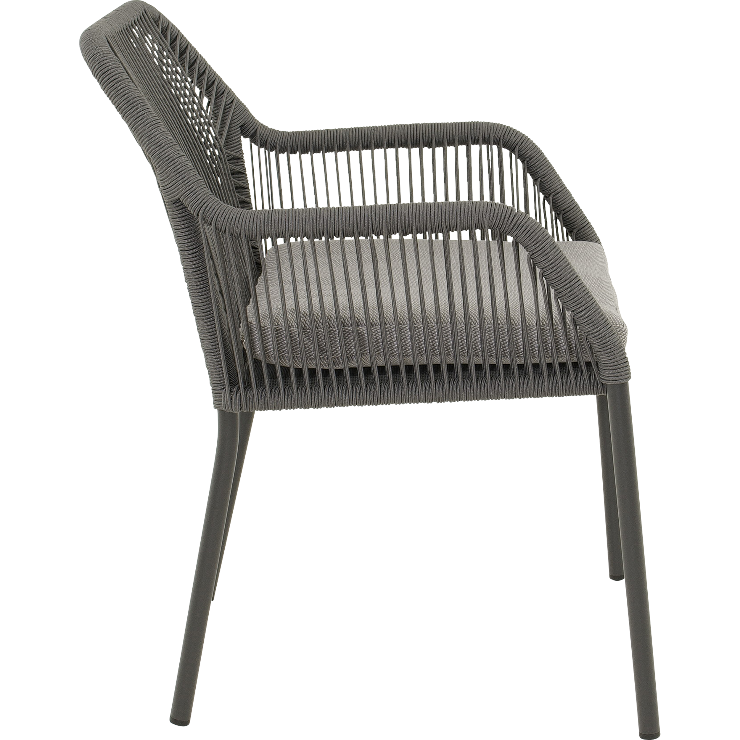 Stapelstoel Akita grijs