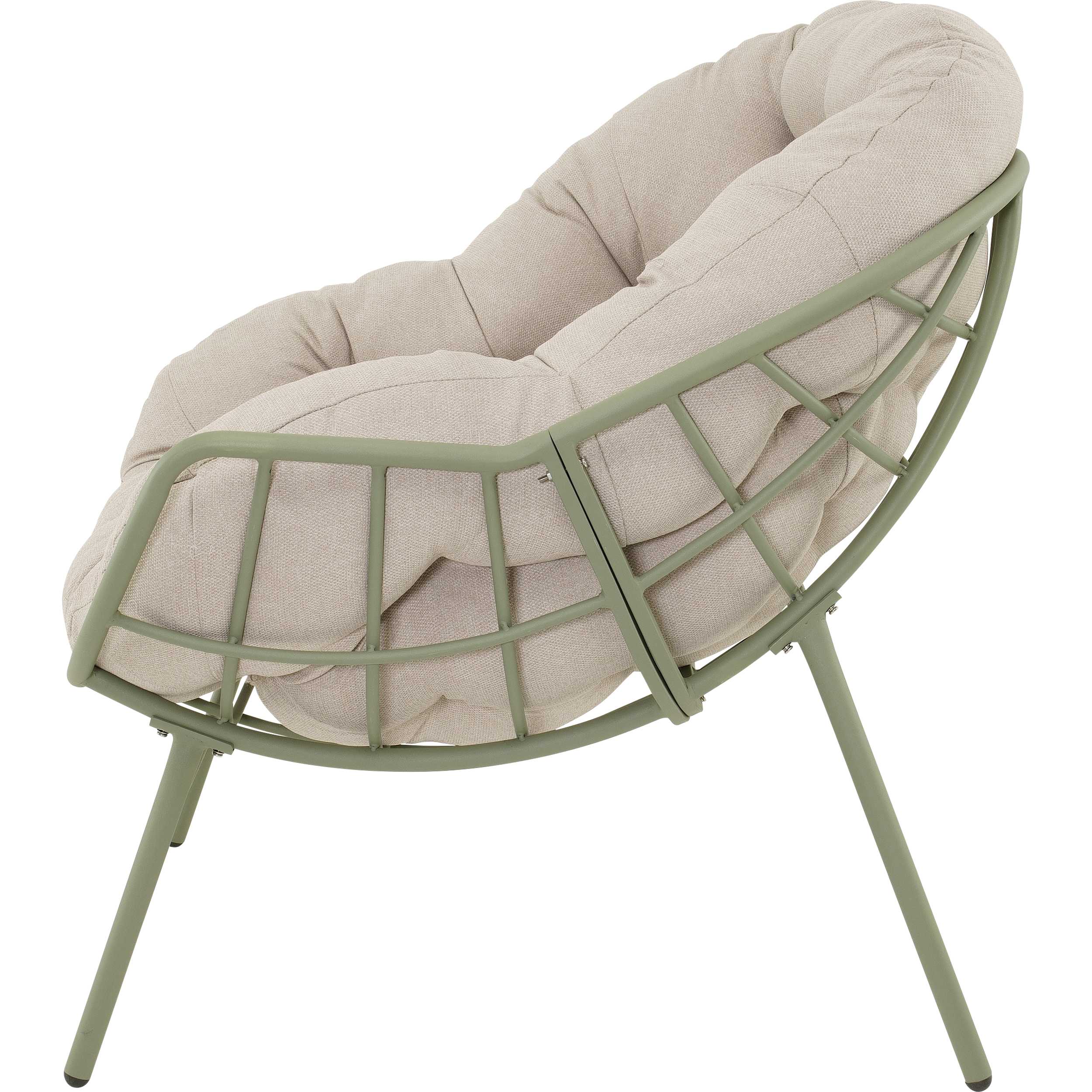 Relaxstoel Cozy aluminium beige