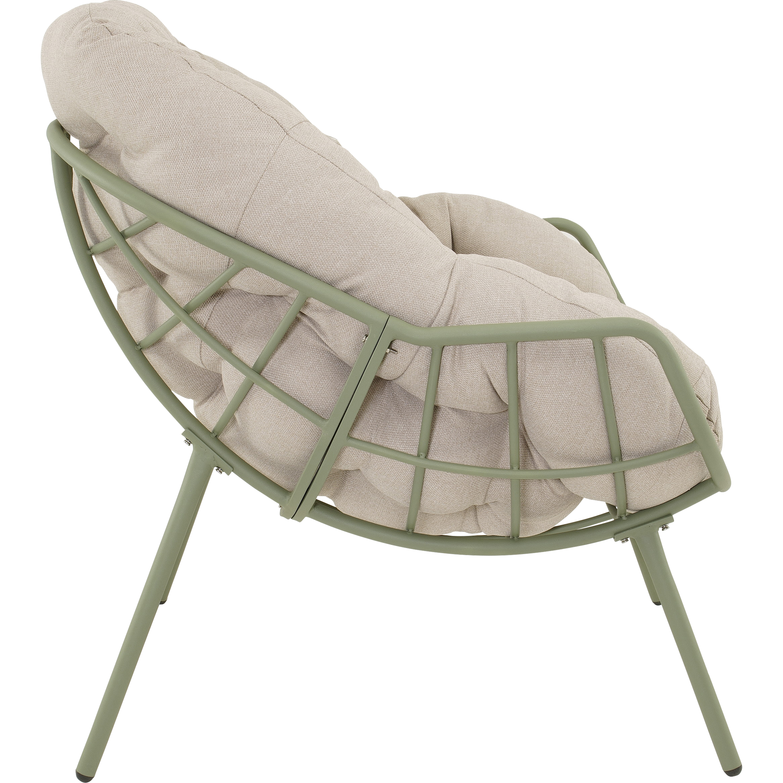 Relaxstoel Cozy aluminium beige