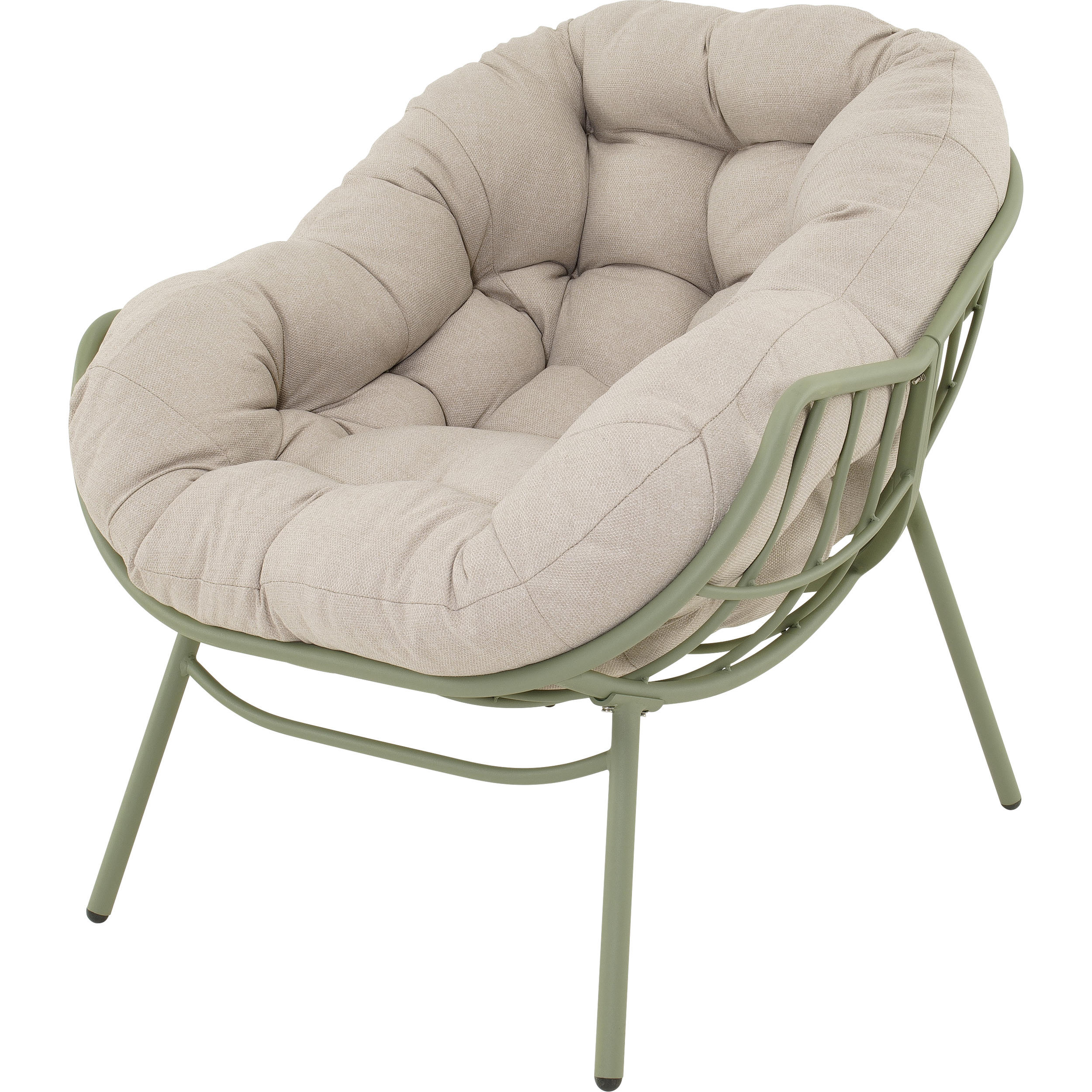 Relaxstoel Cozy aluminium beige