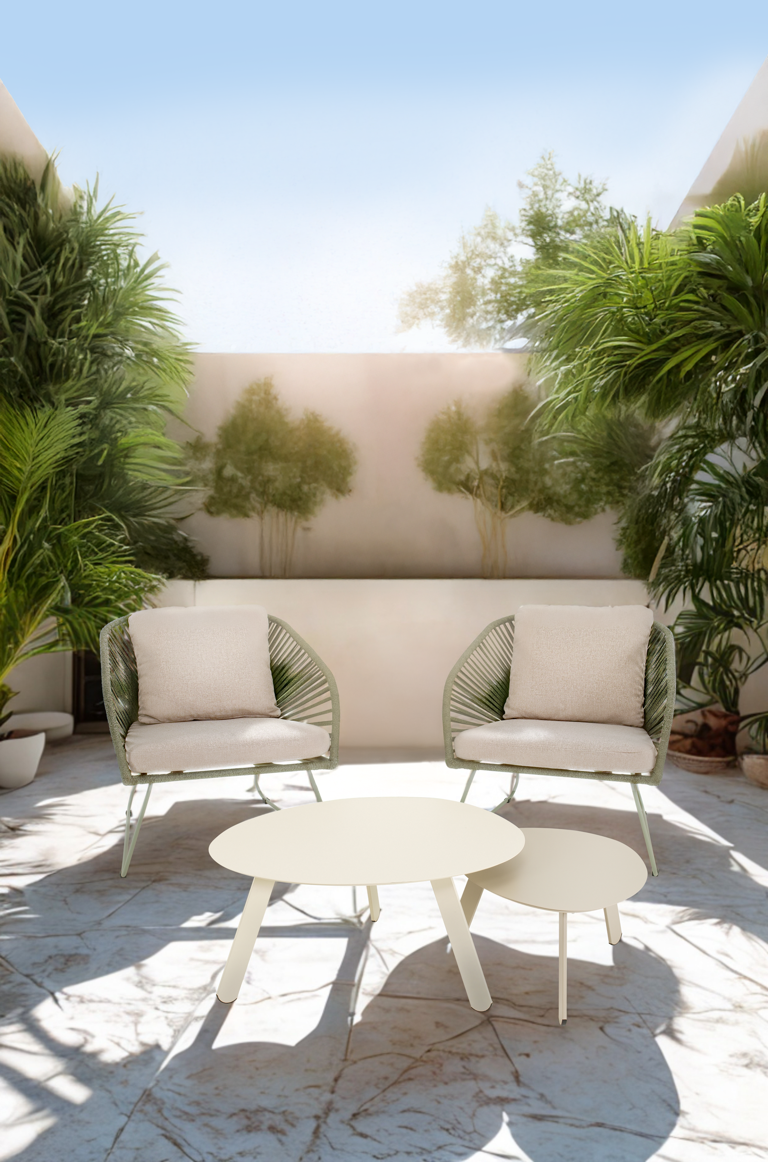 Loungestoel Izumi groen