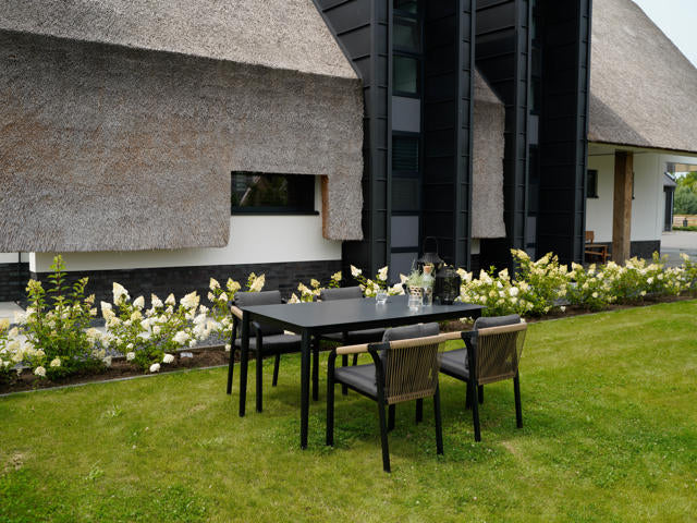 Stapelstoel Rimini zwart