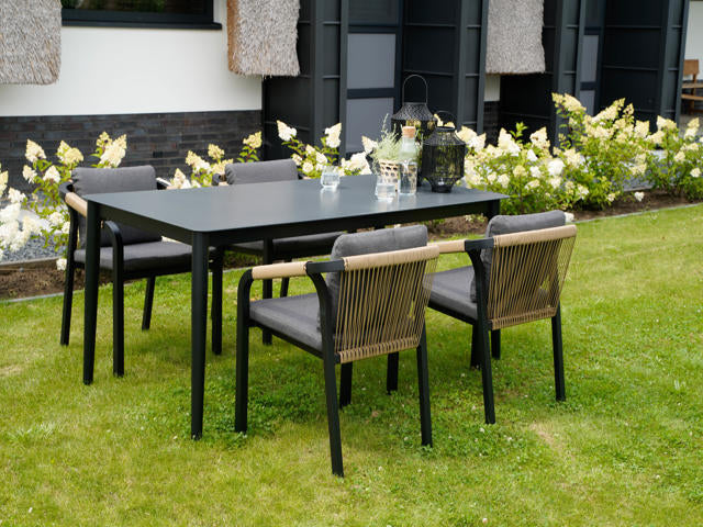 Stapelstoel Rimini zwart