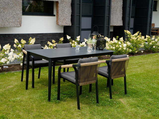 Stapelstoel Rimini zwart