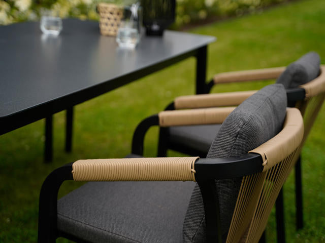 Stapelstoel Rimini zwart