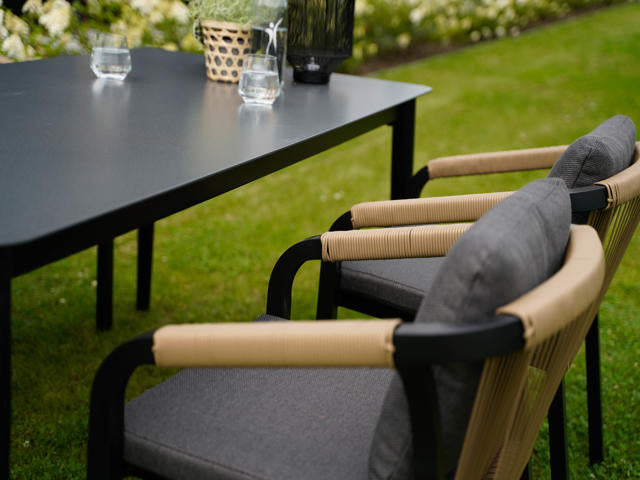 Stapelstoel Rimini zwart