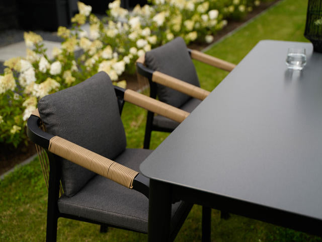 Stapelstoel Rimini zwart