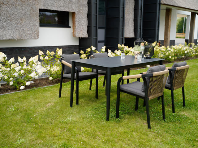 Stapelstoel Rimini zwart