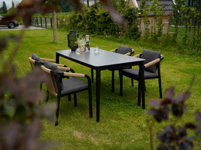 Stapelstoel Rimini zwart