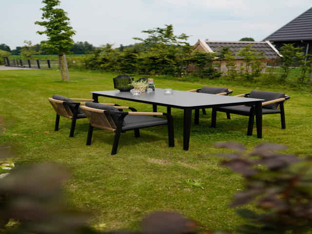 Stapelstoel Rimini zwart