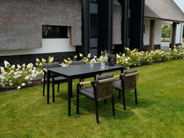 Stapelstoel Rimini zwart