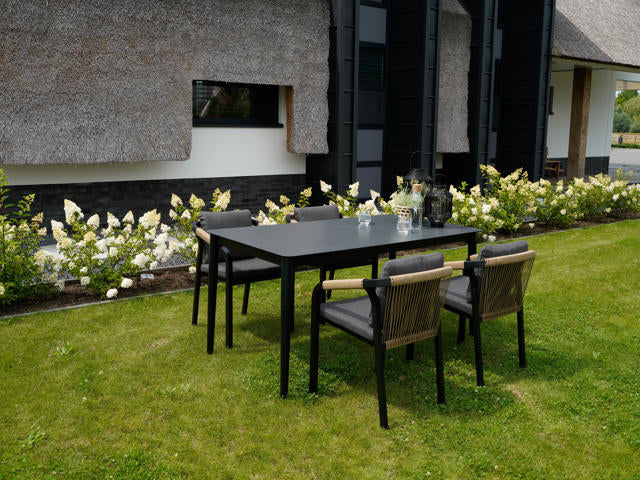 Stapelstoel Rimini zwart