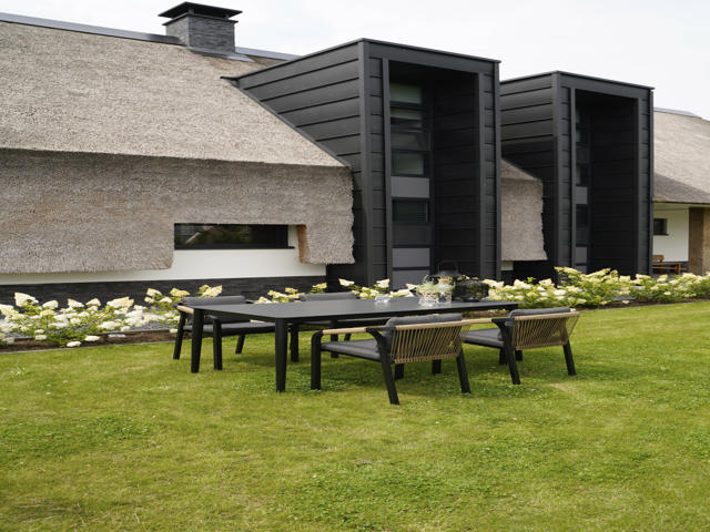 Stapelstoel Rimini zwart