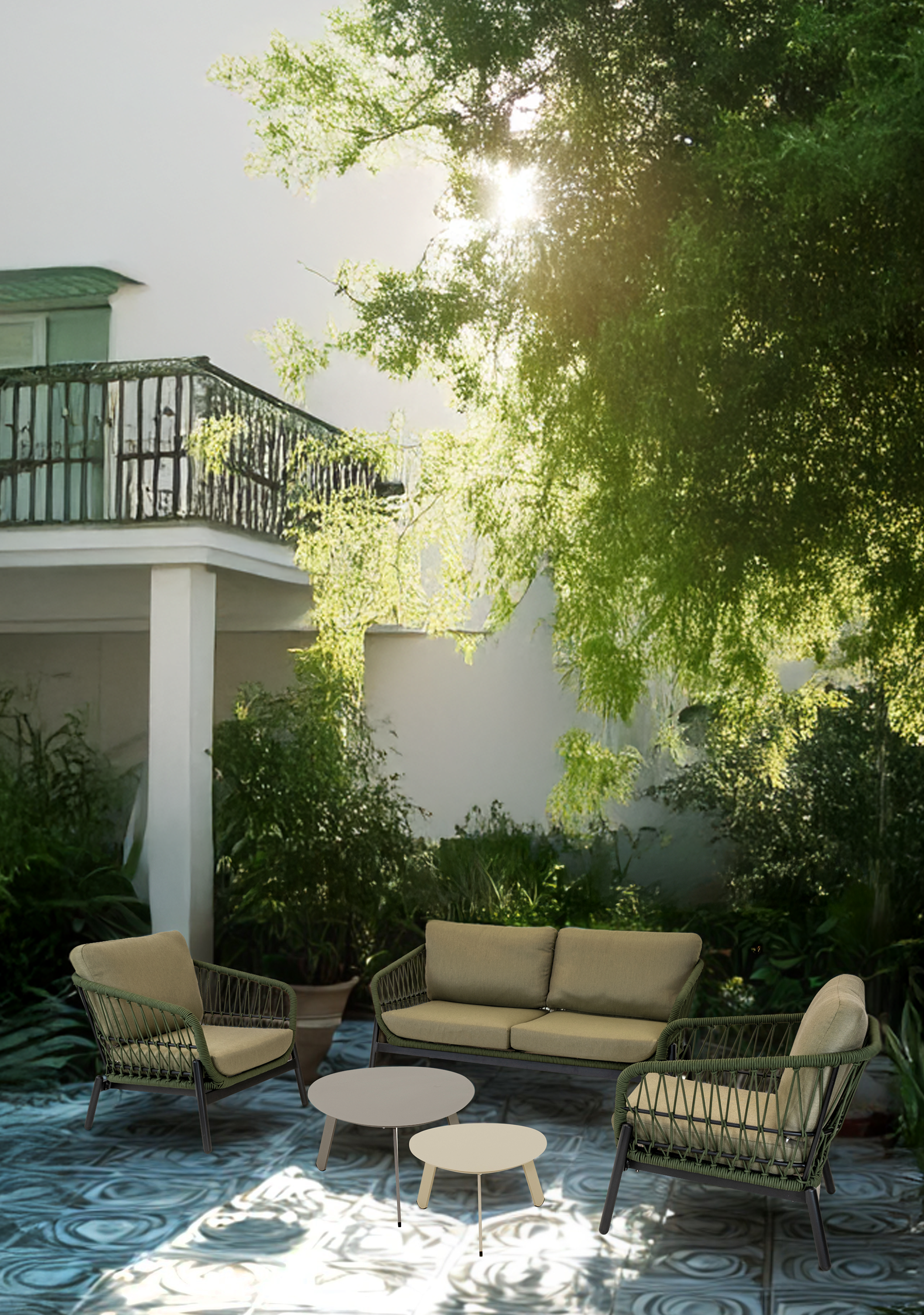 Loungeset Zavi Olive