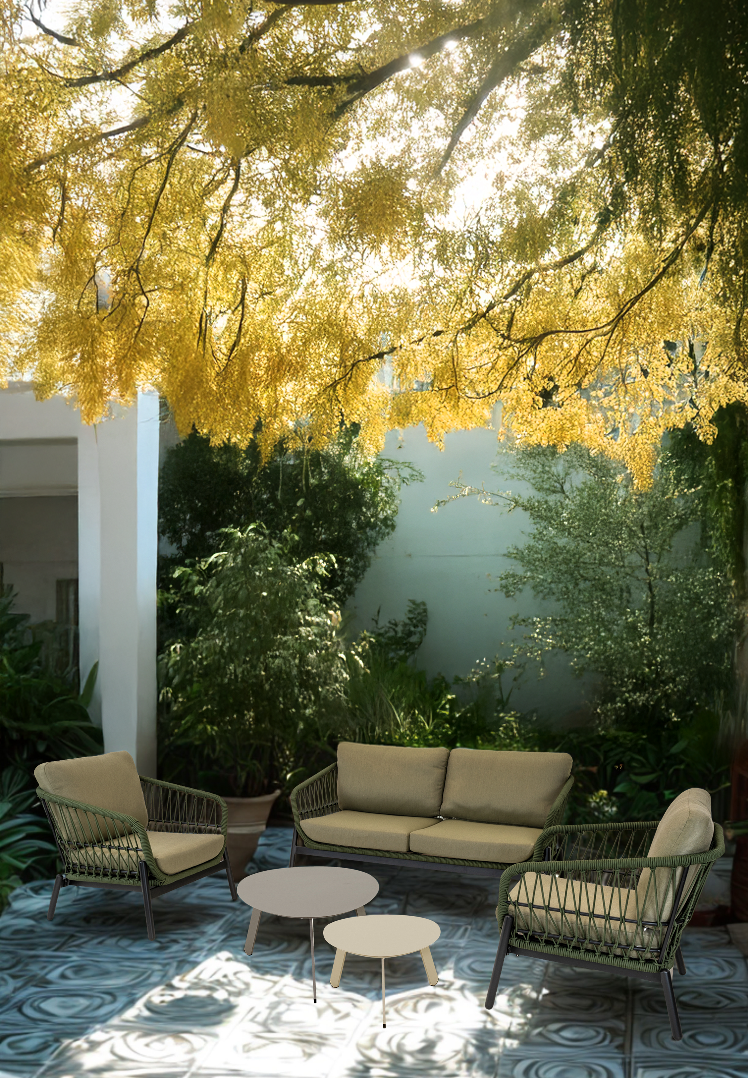 Loungeset Zavi Olive