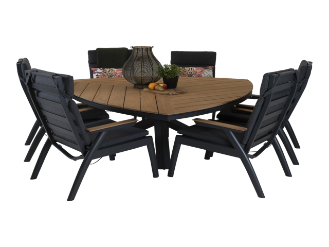 Tafel Lontano driehoek 170x170cm