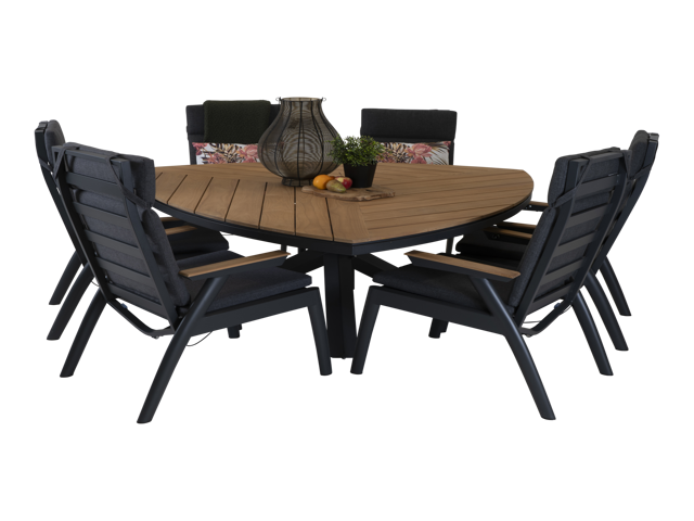 Tafel Lontano driehoek 170x170cm