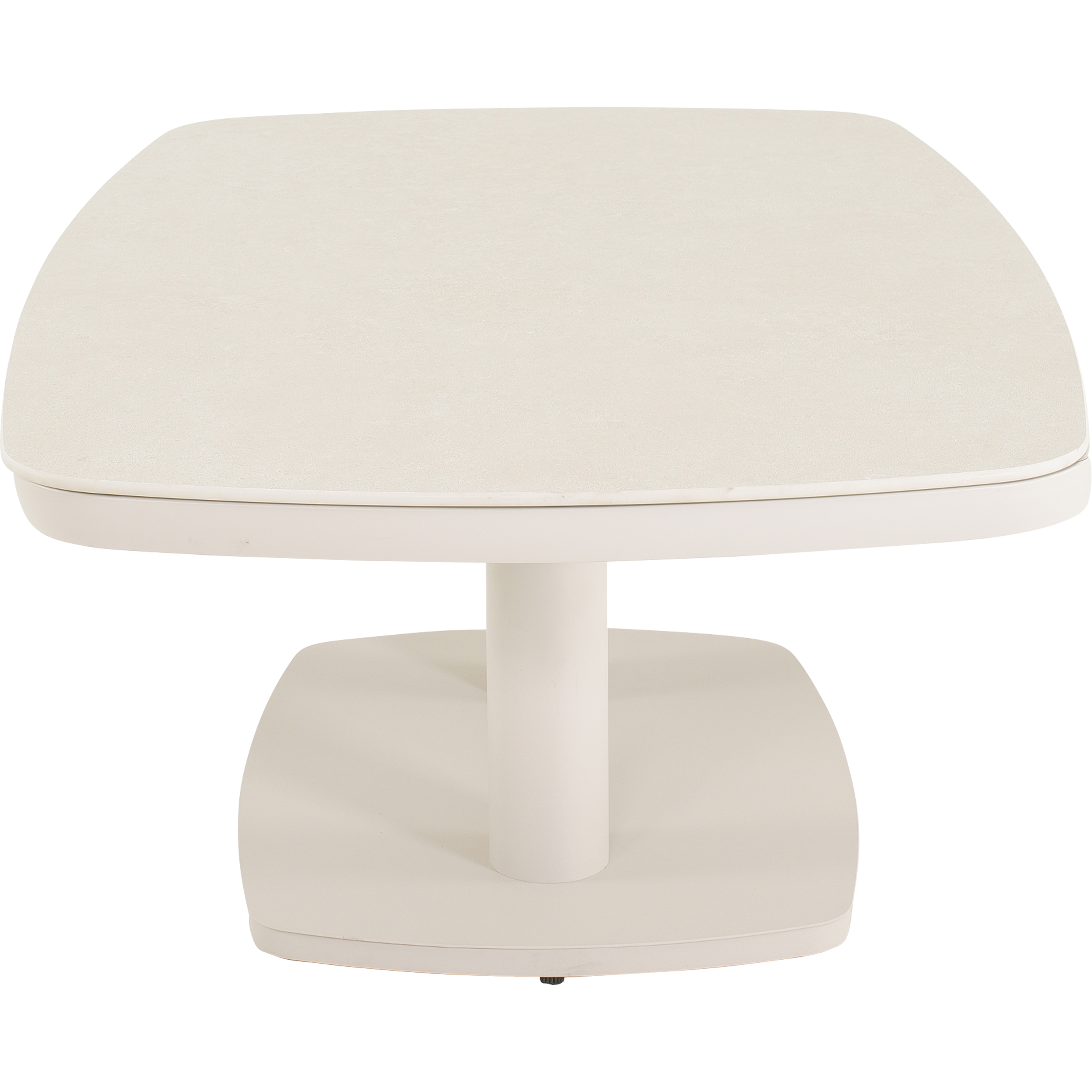 Loungetafel verstelbaar Geneva Crema Deens ovaal 135x83cm