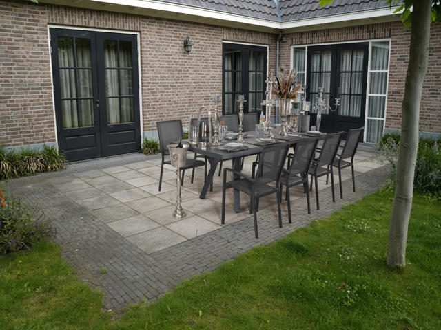 Uittrektafel Castilla 2.0 Negro Exclusive 204/264x102cm