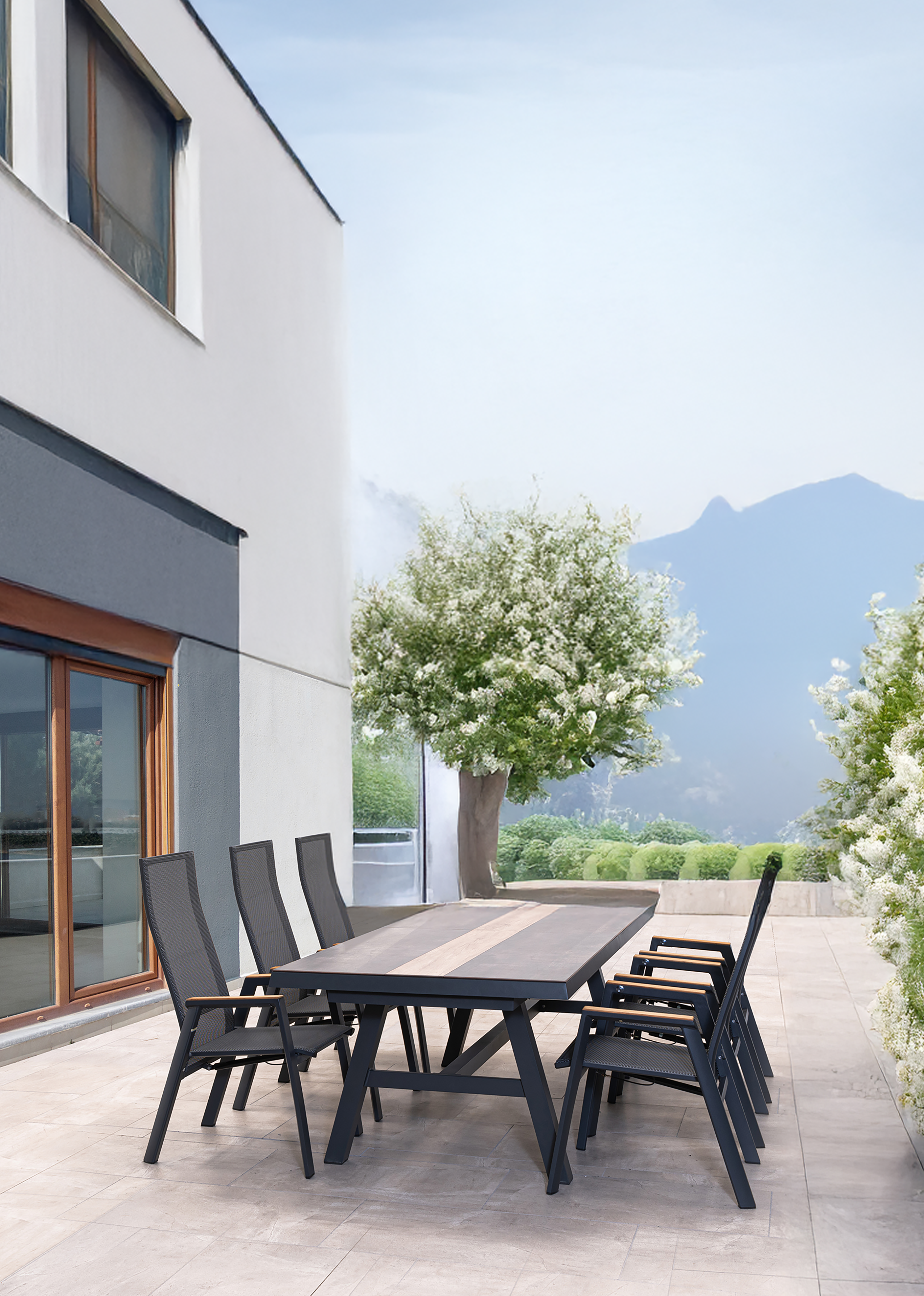 Uittrektafel Brixton 243/303x102cm