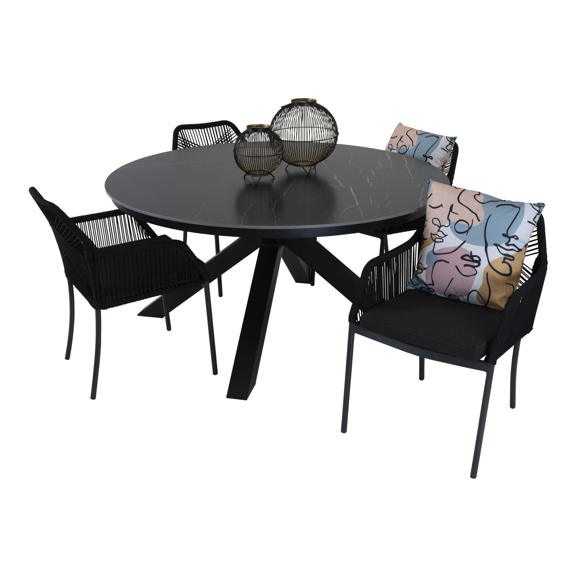 Tafel Portoro Ø158cm