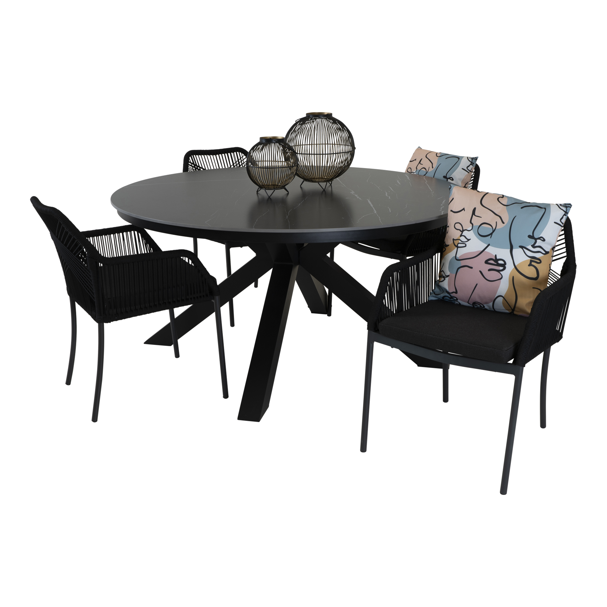 Tafel Portoro Ø158cm