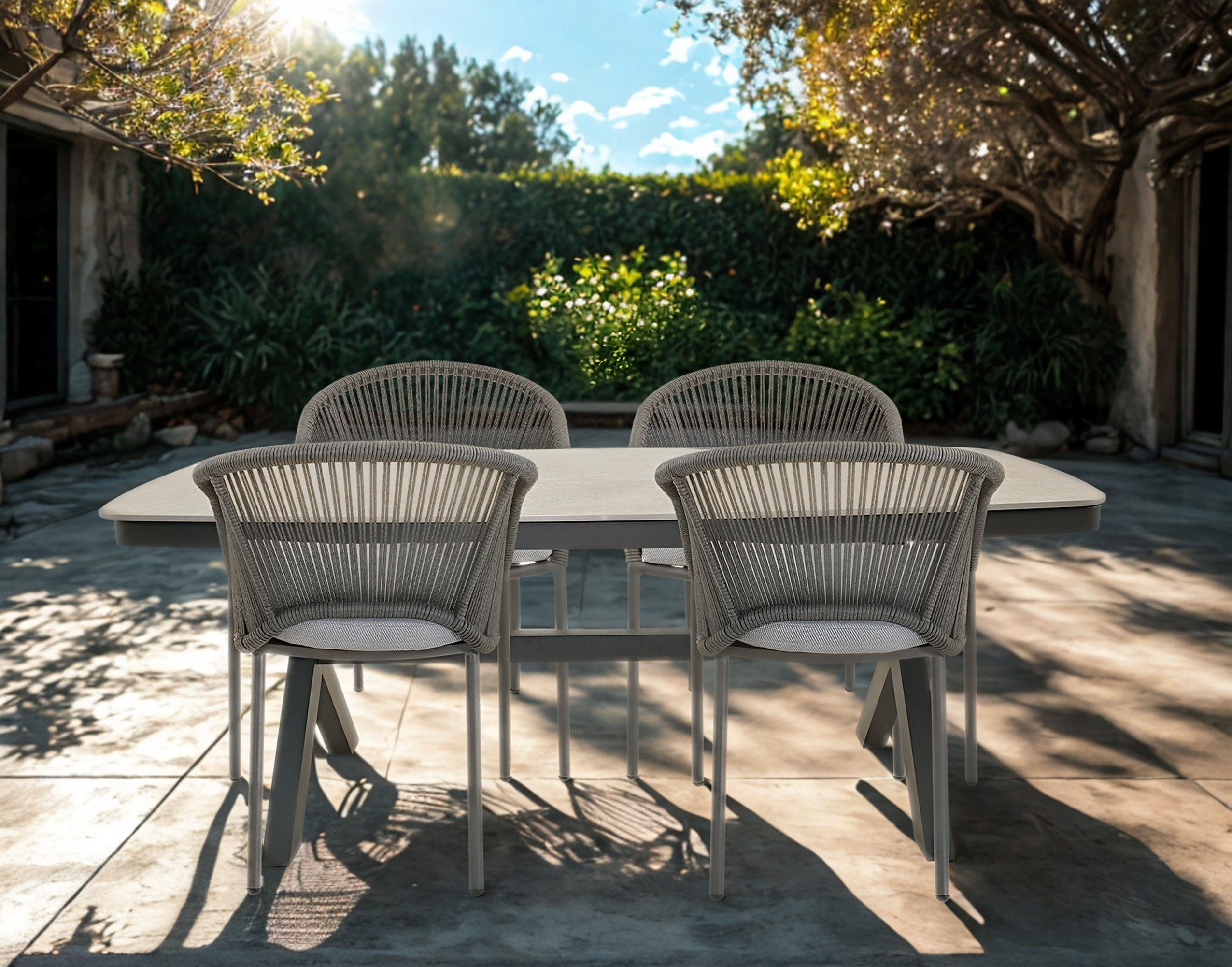 Stapelstoel Hirado grijs