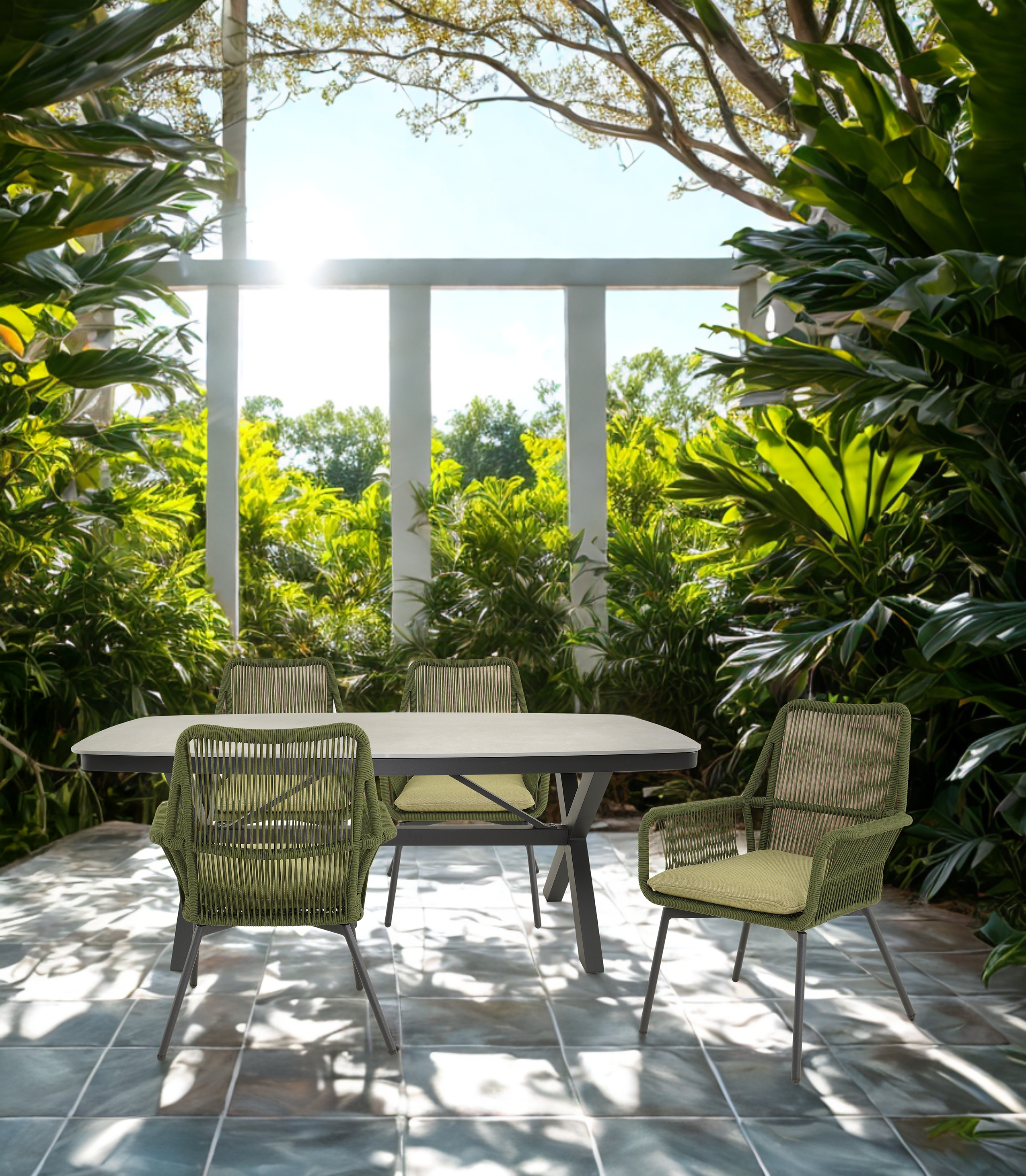 Tafel Davos Deens ovaal 200x100cm