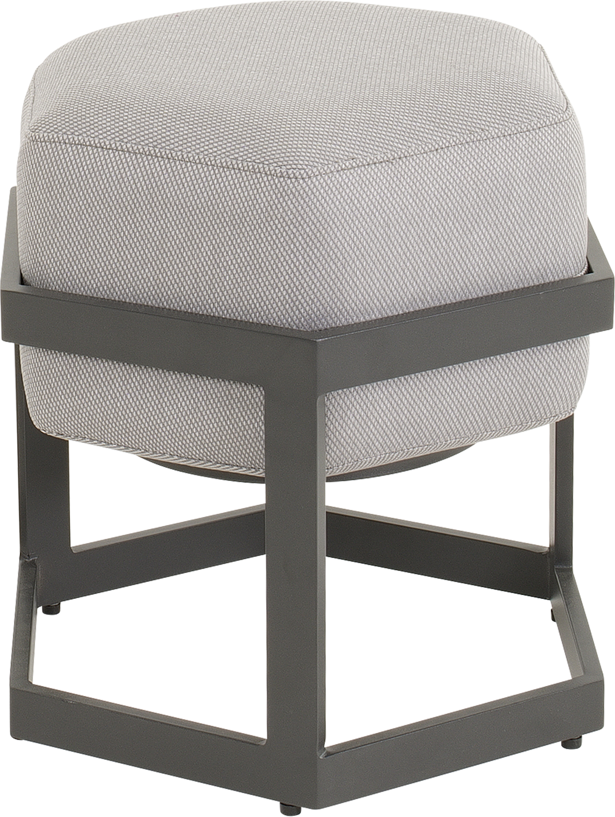 Hocker Esagono 48x41,5x47,5cm antraciet