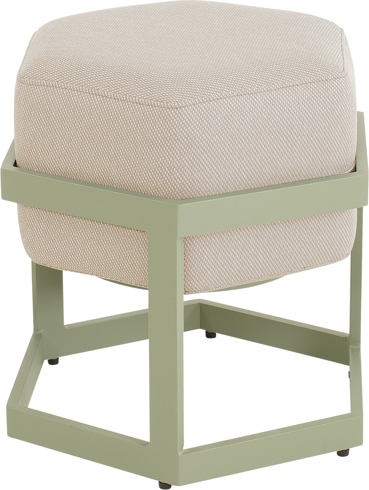 Hocker Esagono 48x41,5x47,5cm zachtgroen