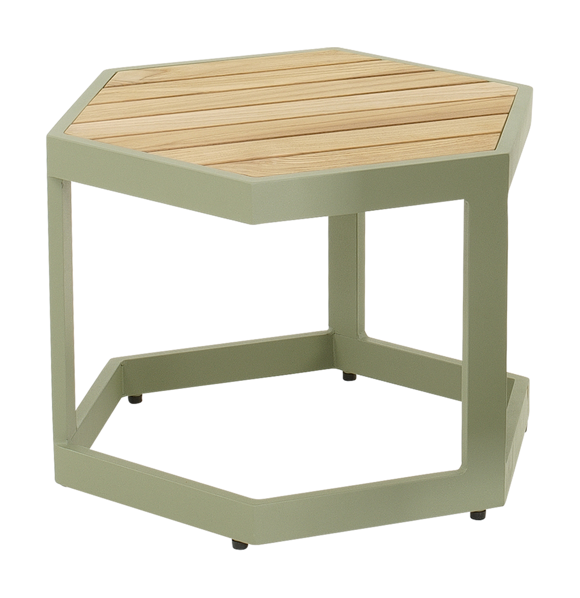 Bijzettafeltje Esagono 48x41,5x34cm zachtgroen