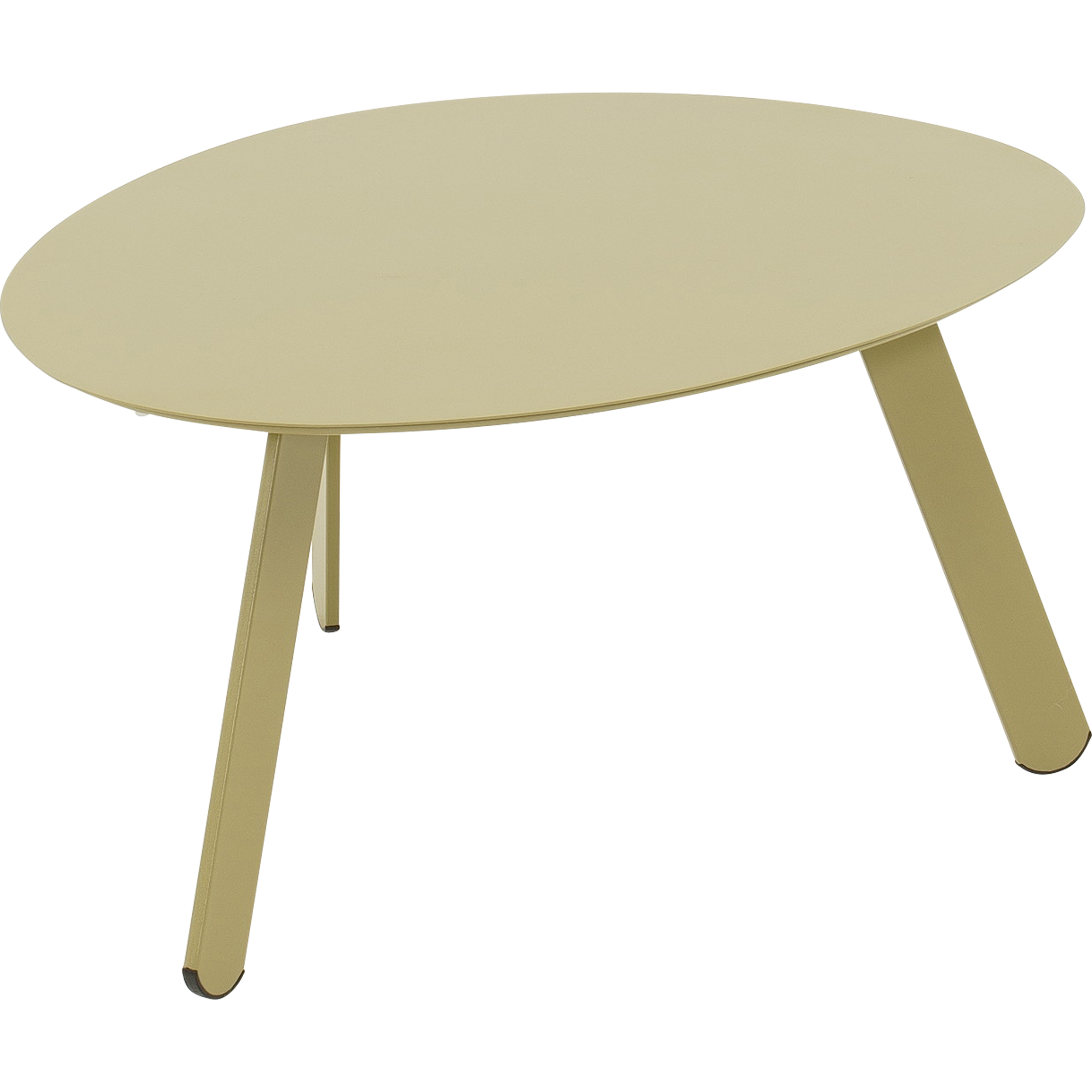 Bijzettafeltje Tiki groen/beige 74x60x35,5cm