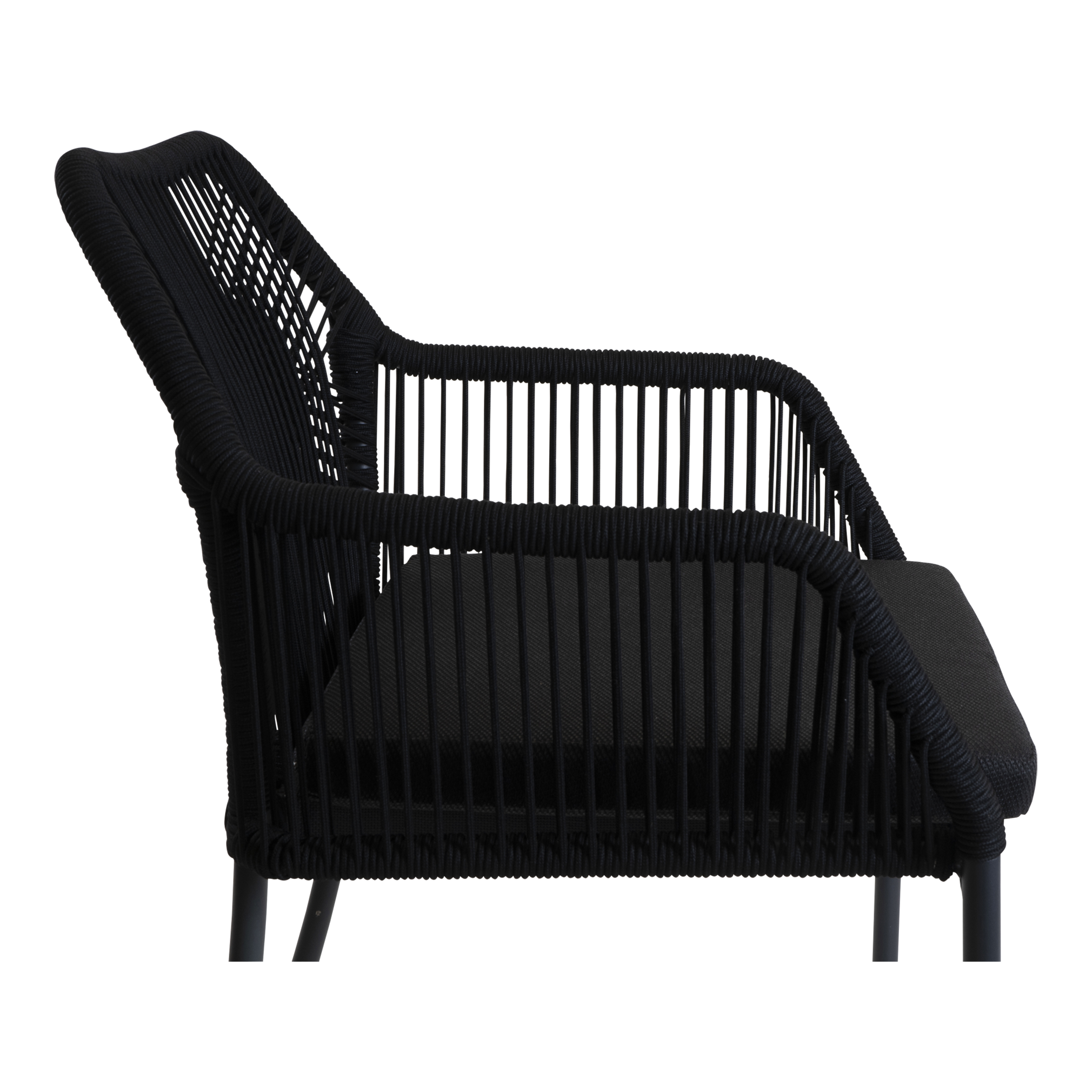 Stapelstoel Akita zwart