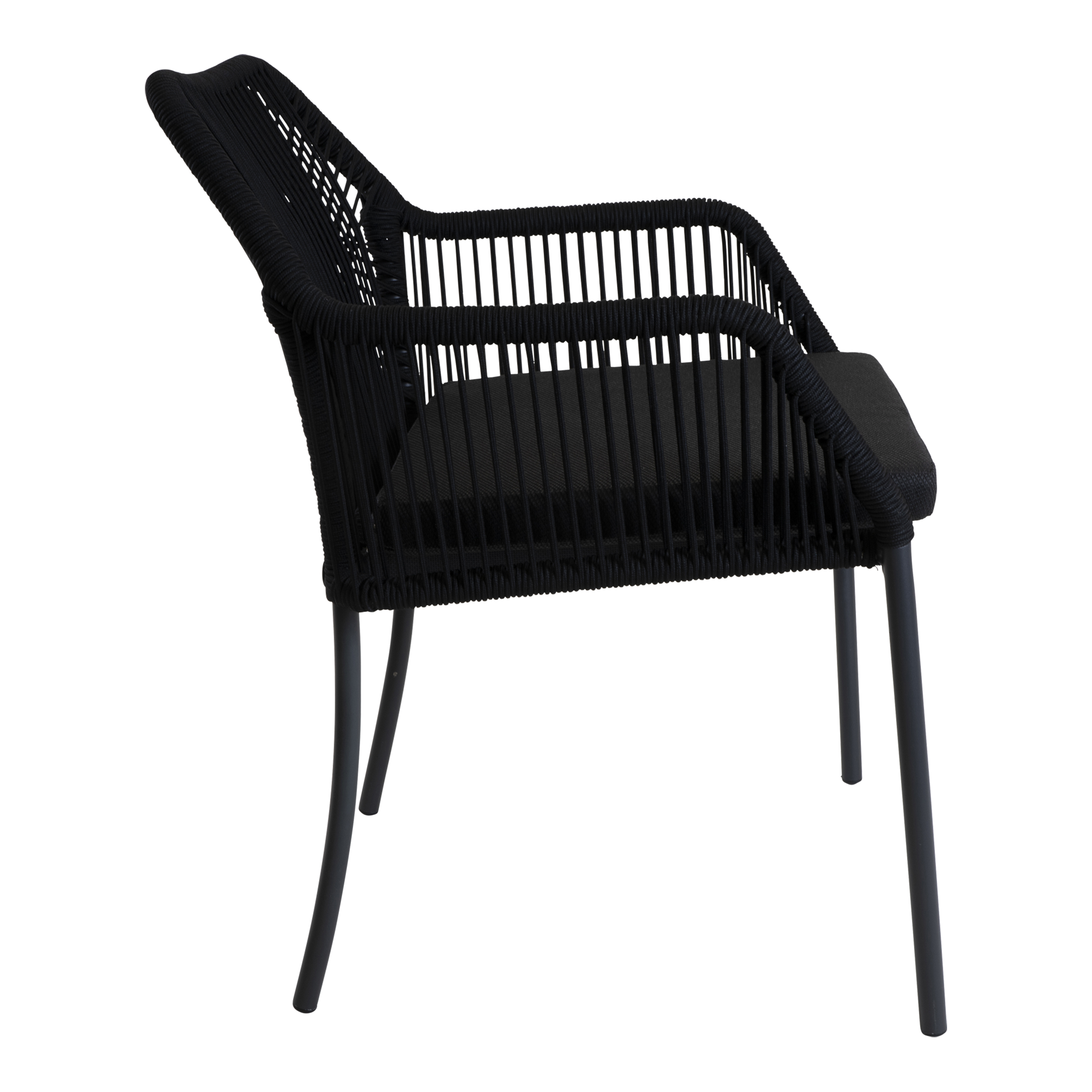 Stapelstoel Akita zwart