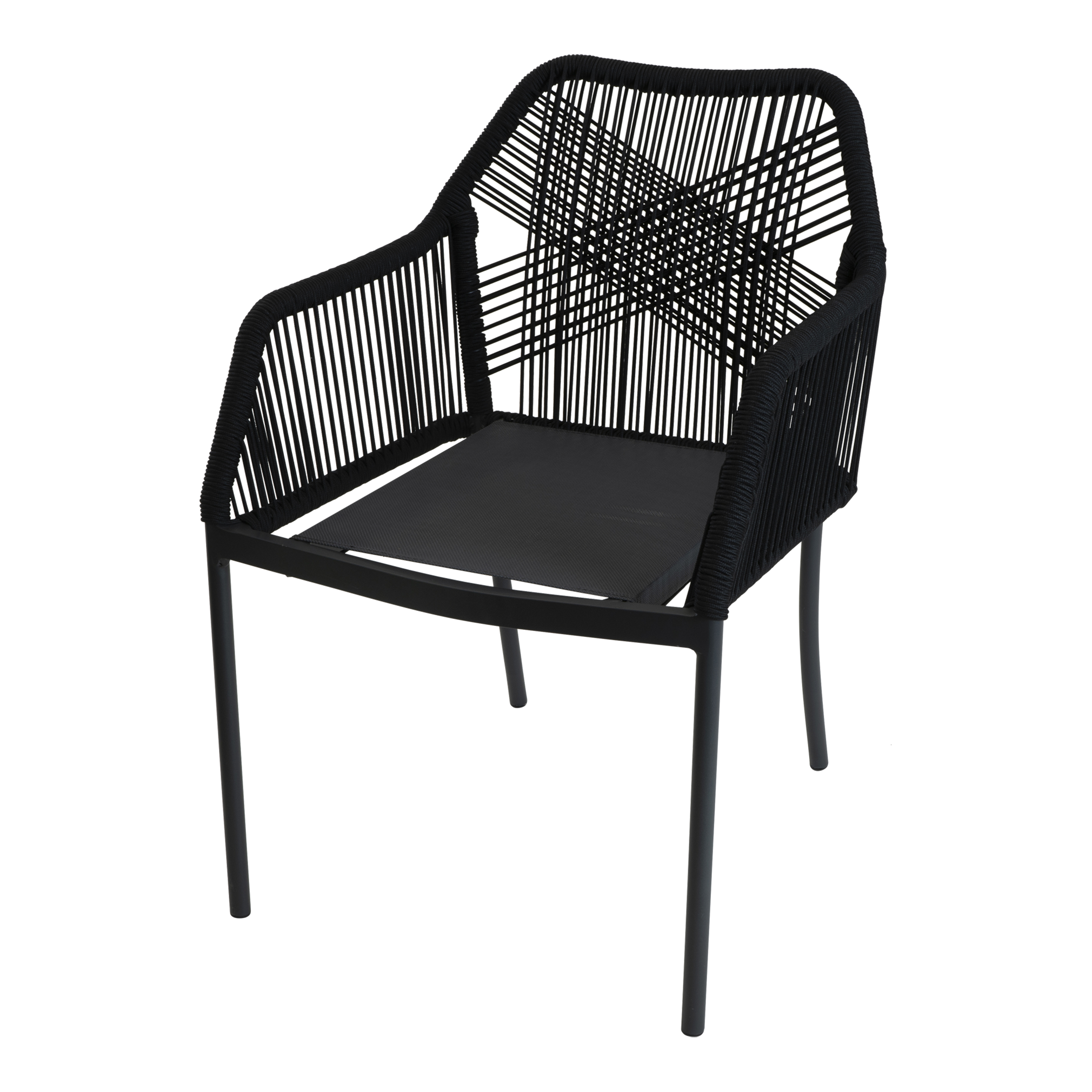 Stapelstoel Akita zwart