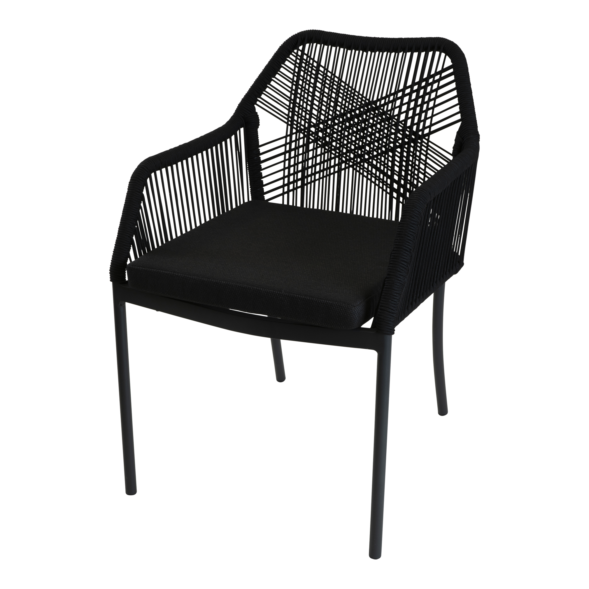 Stapelstoel Akita zwart