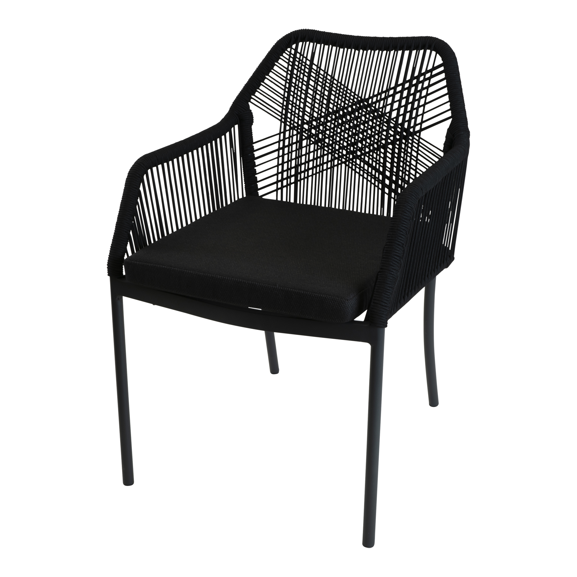 Stapelstoel Akita zwart