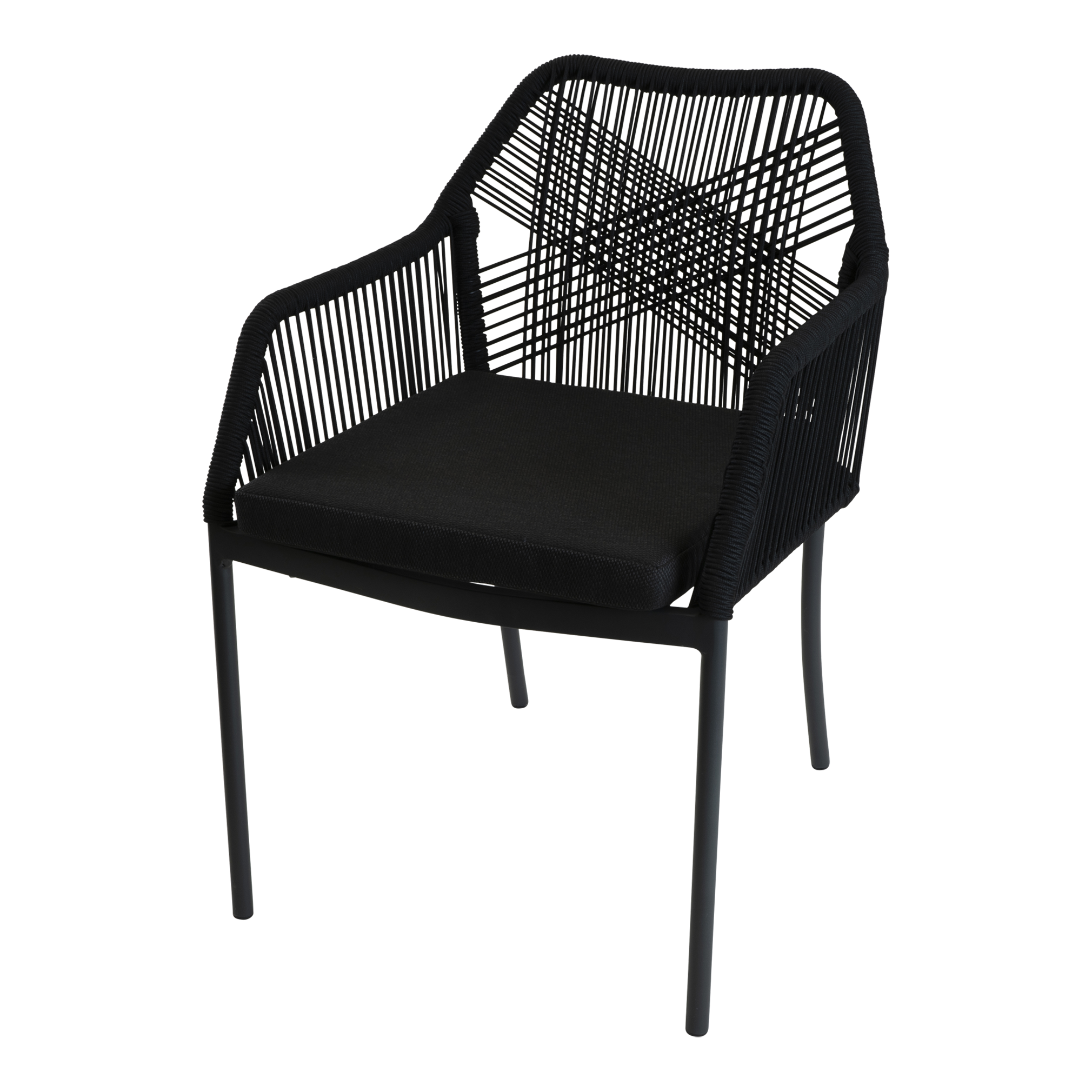 Stapelstoel Akita zwart