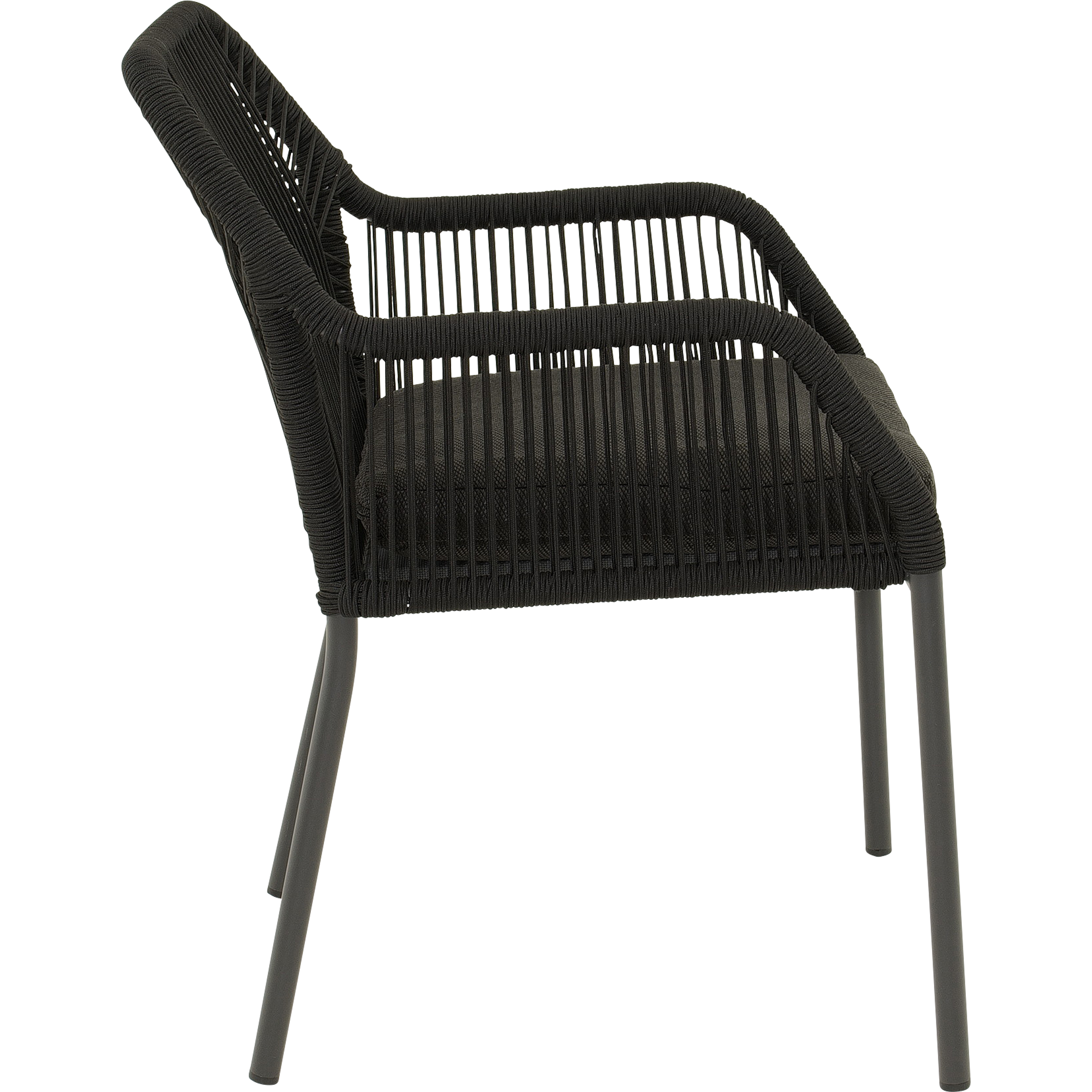 Stapelstoel Akita zwart