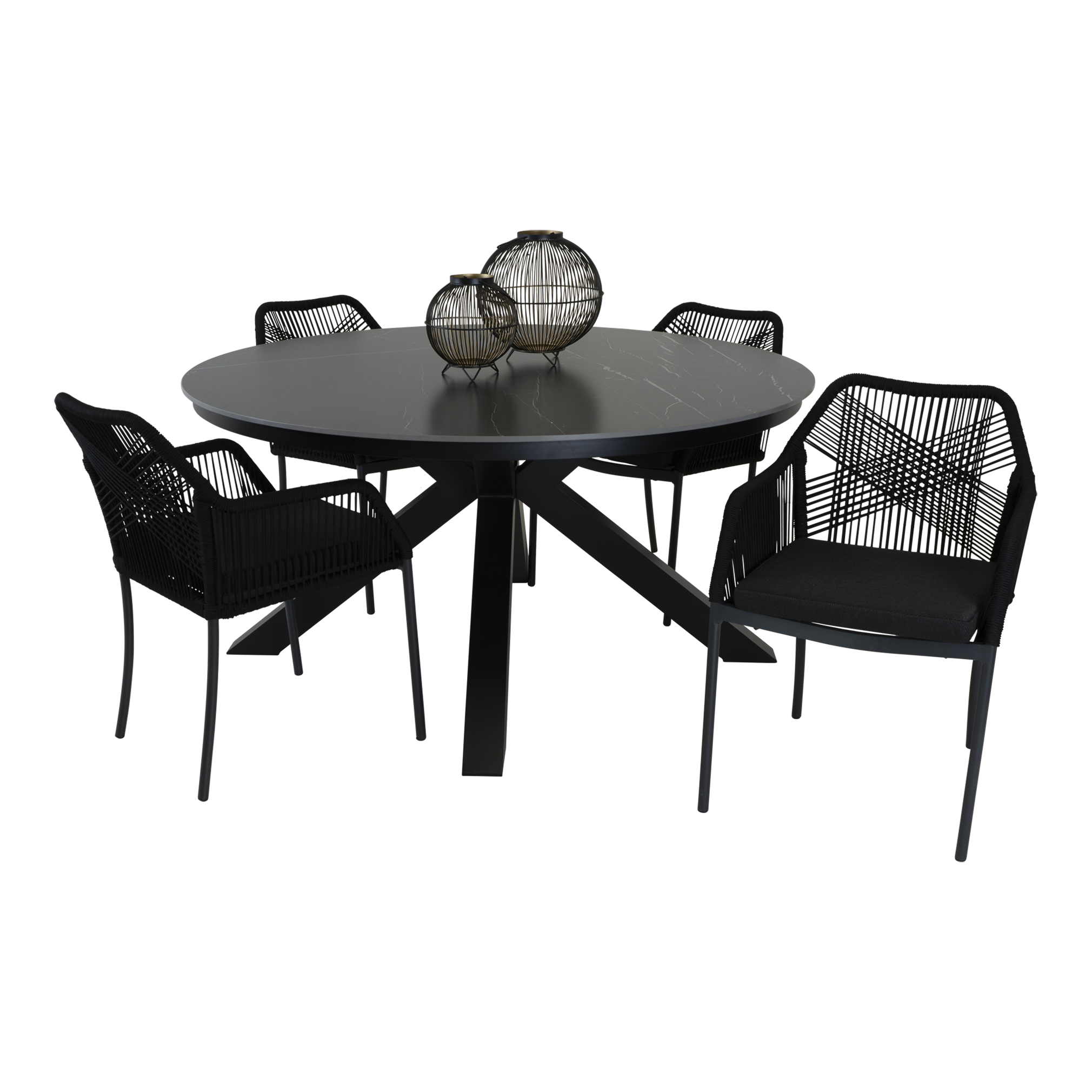 Stapelstoel Akita zwart