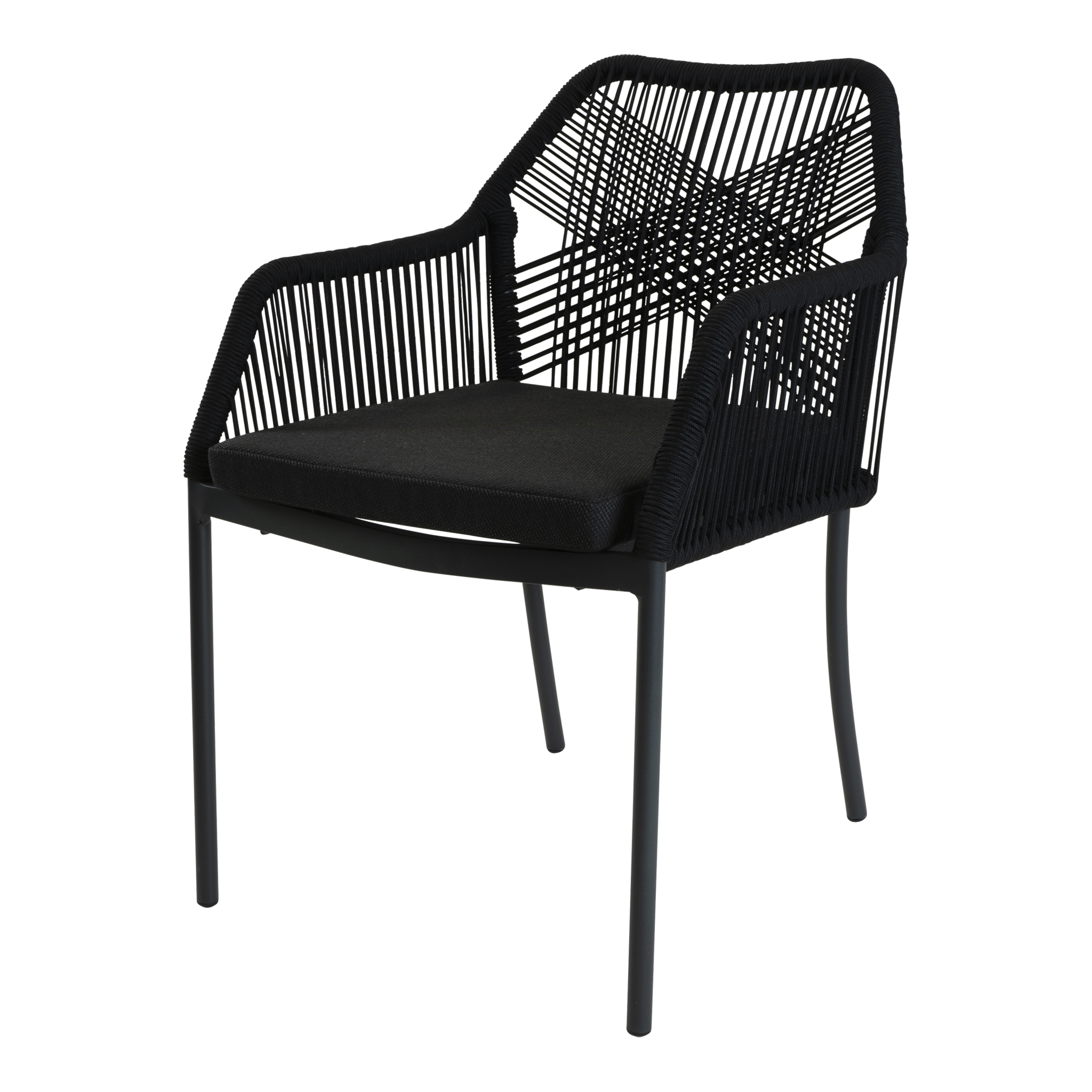 Stapelstoel Akita zwart