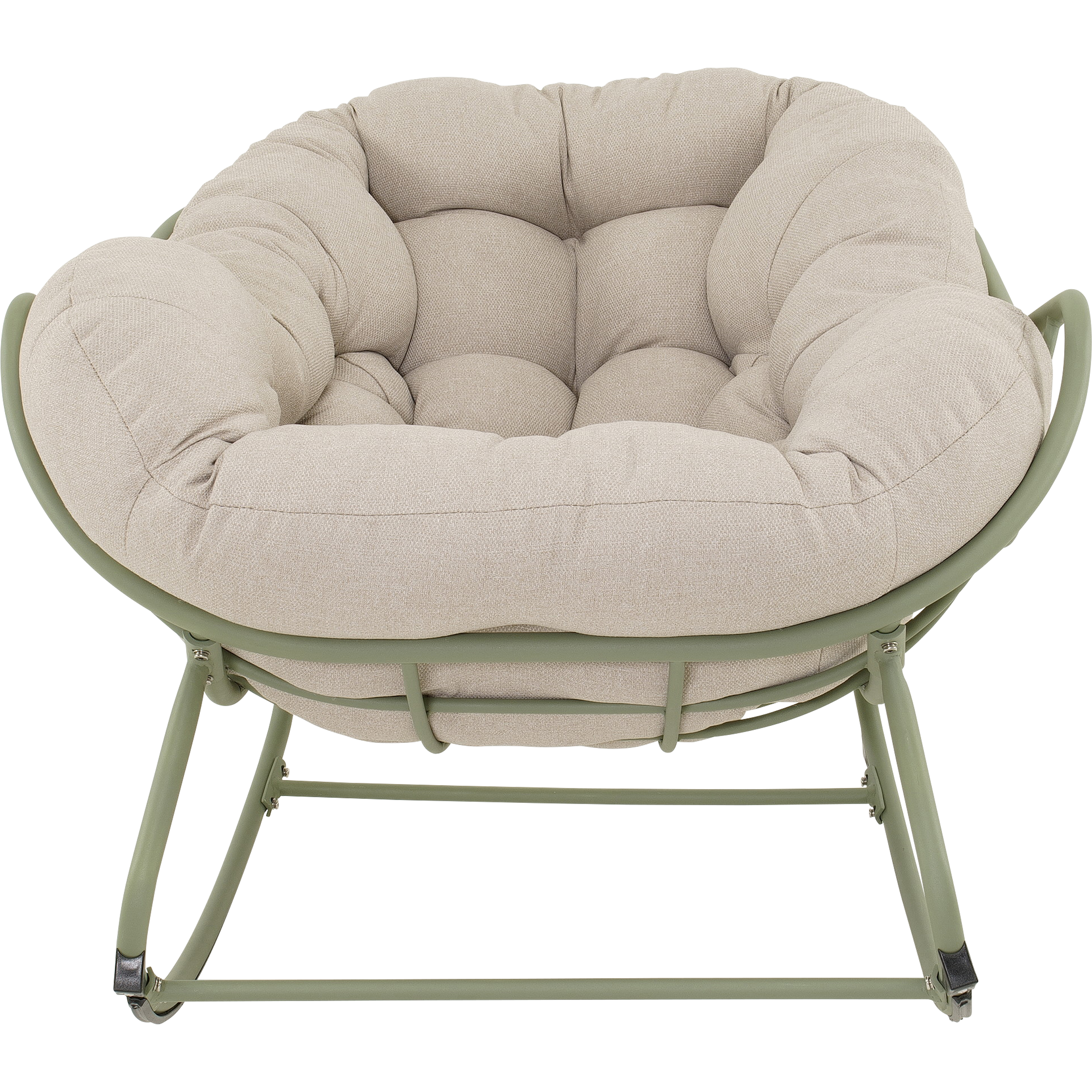 Schommelstoel Cozy aluminium beige