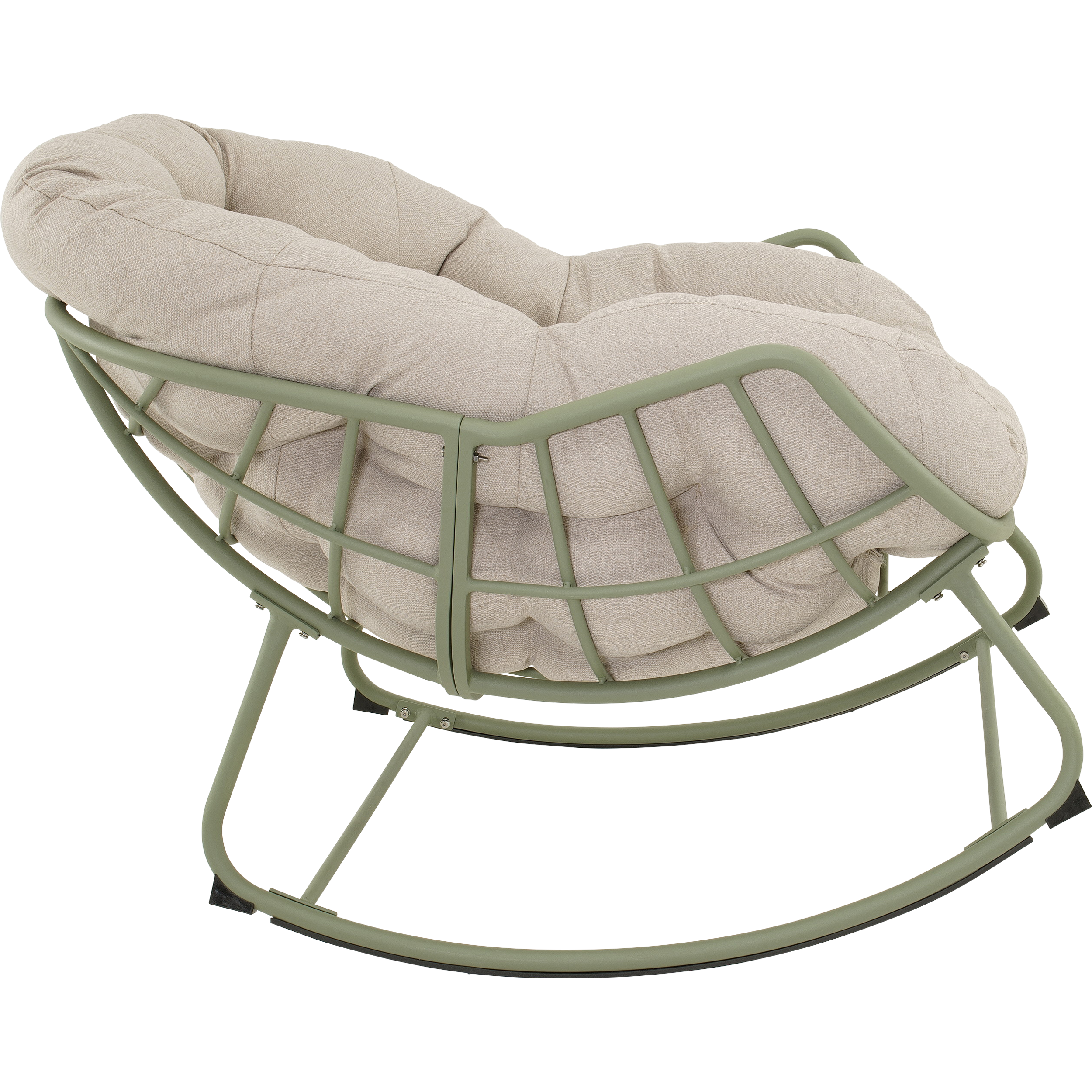 Schommelstoel Cozy aluminium beige